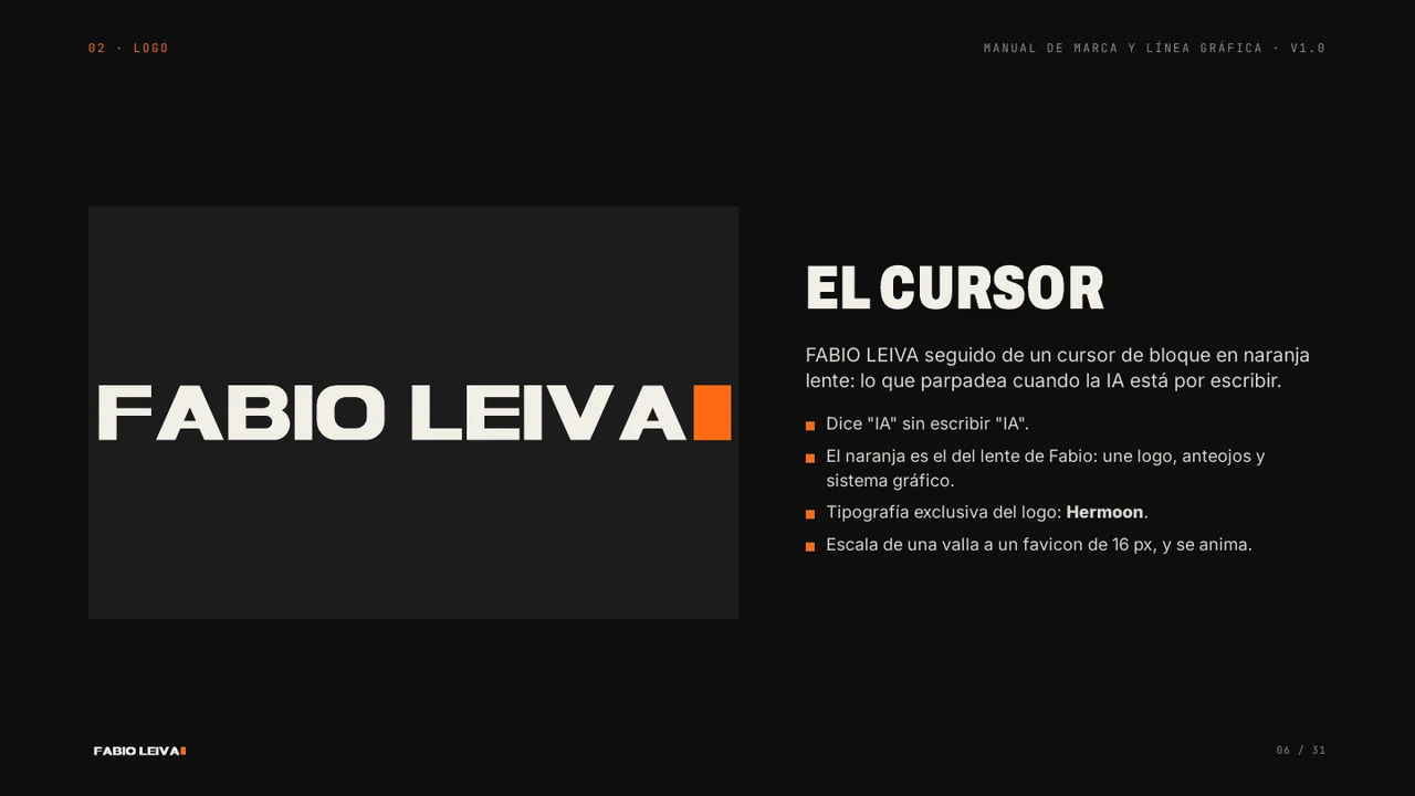 Manual de marca de Fabio Leiva, página 6 de 31